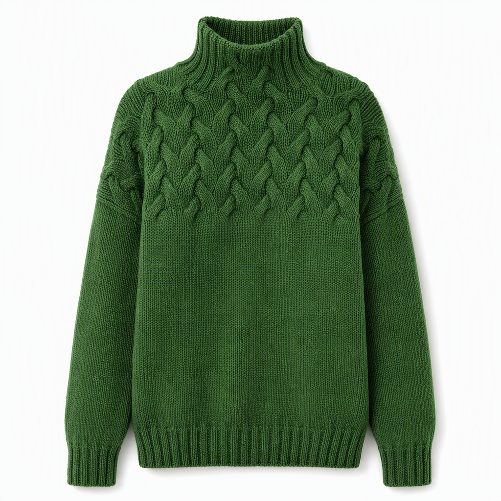 Jimmima - Maglione a Collo Alto Lavorato a Maglia