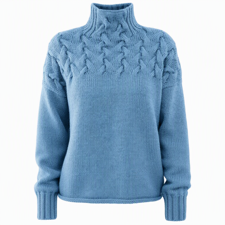 Jimmima - Maglione a Collo Alto Lavorato a Maglia