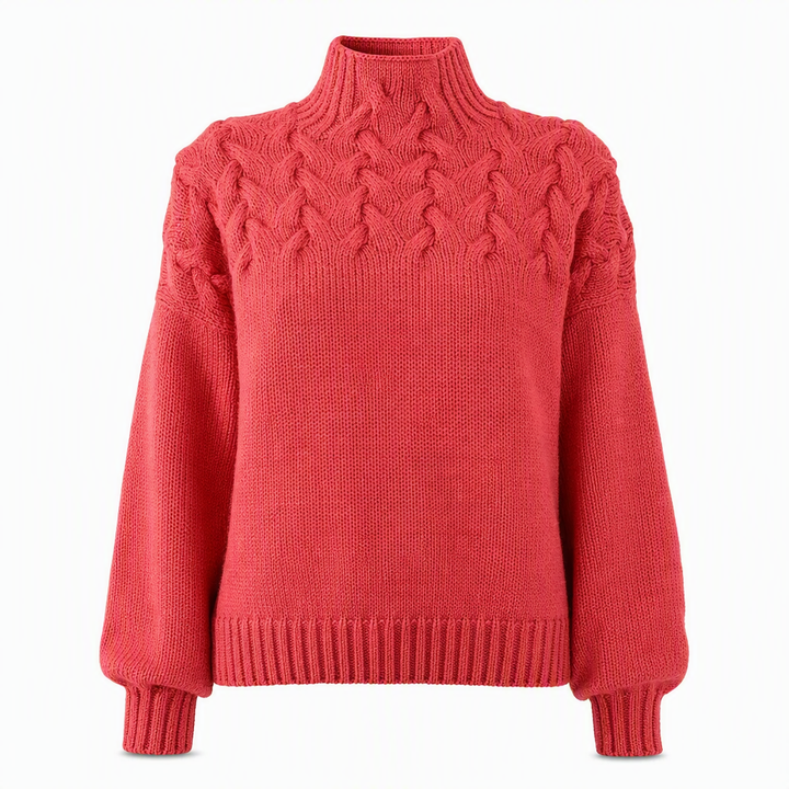Jimmima - Maglione a Collo Alto Lavorato a Maglia