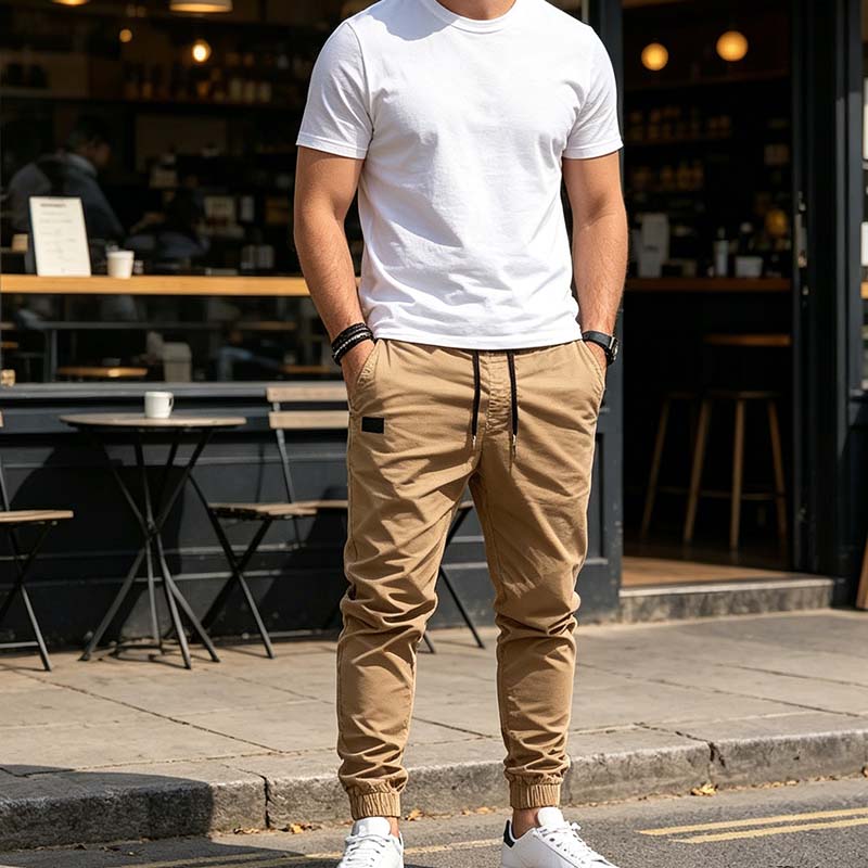 Lonan - Pantaloni Della Tuta Casual Con Coulisse