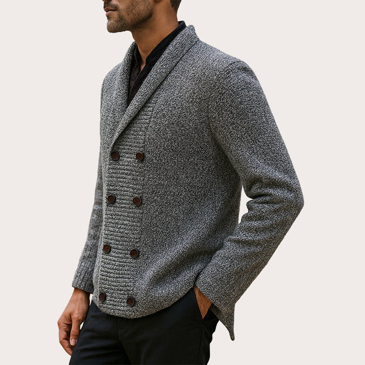 Jibran - Cardigan in Maglia a Doppio Petto