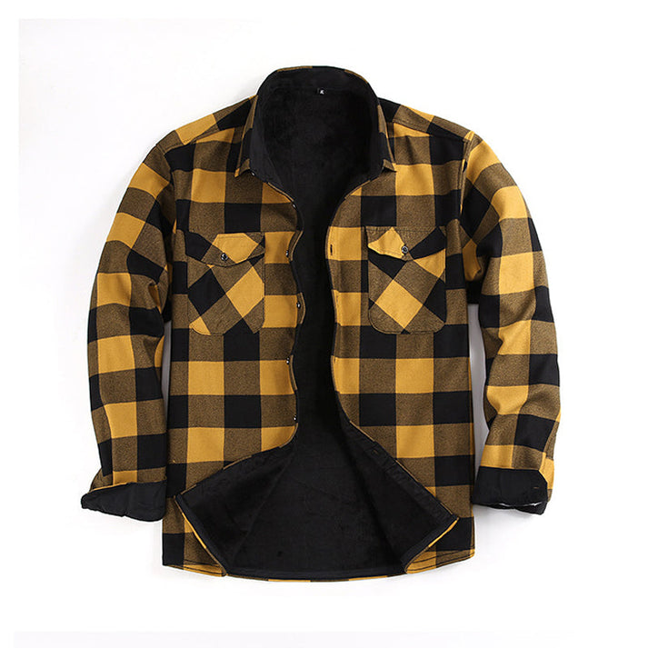 Lisander - Giacca Camicia in Flanella Calda Con Motivo a Quadri