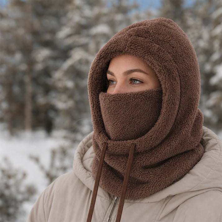 Norvello - Passamontagna in Pile Con Cappuccio E Copertura per Il Viso