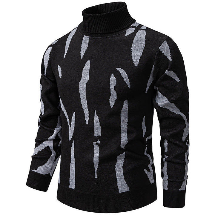 Tyrel - Maglione Casual Lavorato a Maglia Con Stampa Astratta