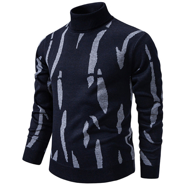 Tyrel - Maglione Casual Lavorato a Maglia Con Stampa Astratta