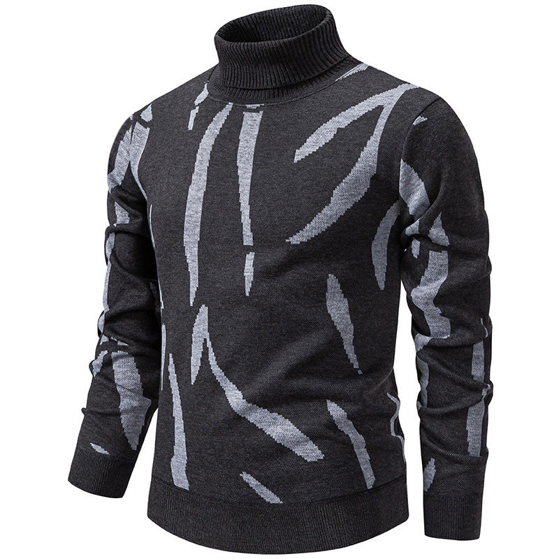 Tyrel - Maglione Casual Lavorato a Maglia Con Stampa Astratta