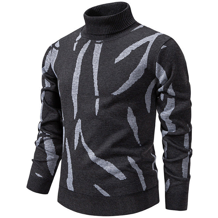 Tyrel - Maglione Casual Lavorato a Maglia Con Stampa Astratta