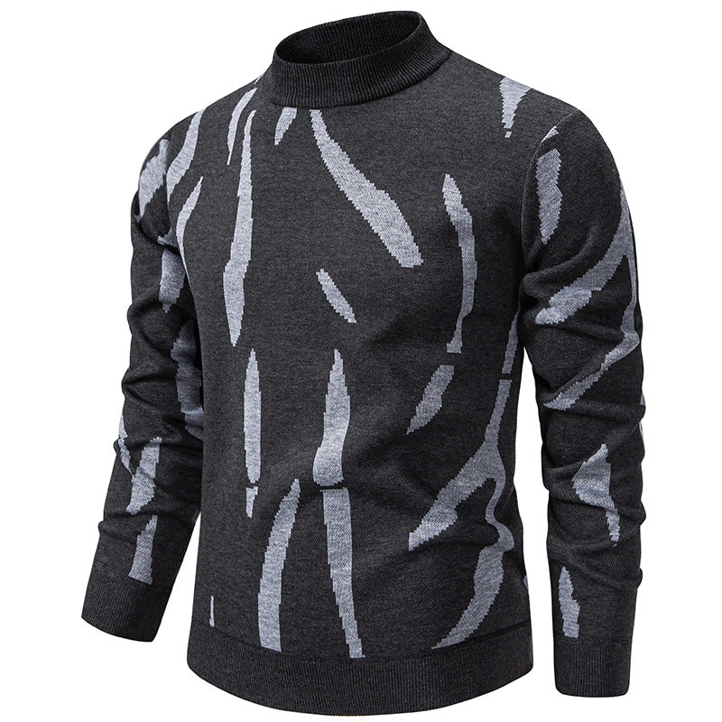 Tyrel - Maglione Casual Lavorato a Maglia Con Stampa Astratta