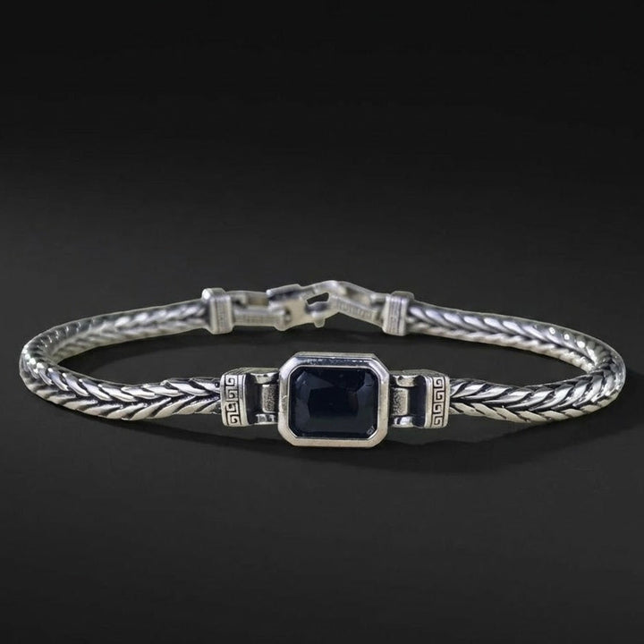 DarkCharm - Bracciale con Pietra Preziosa Onice