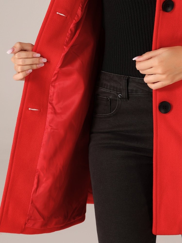 Stefenia - Cappotto Invernale Con Bottoni