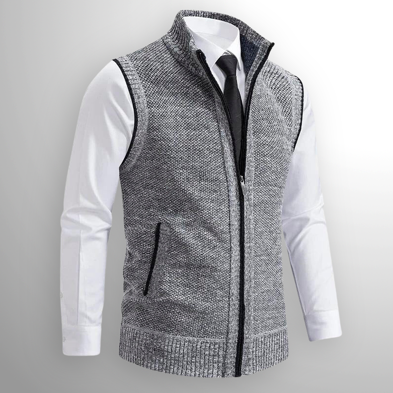 Obertan - Elegante Gilet Con Zip Integrale