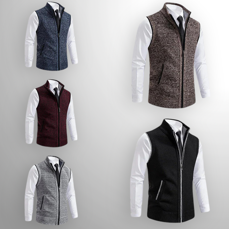 Obertan - Elegante Gilet Con Zip Integrale
