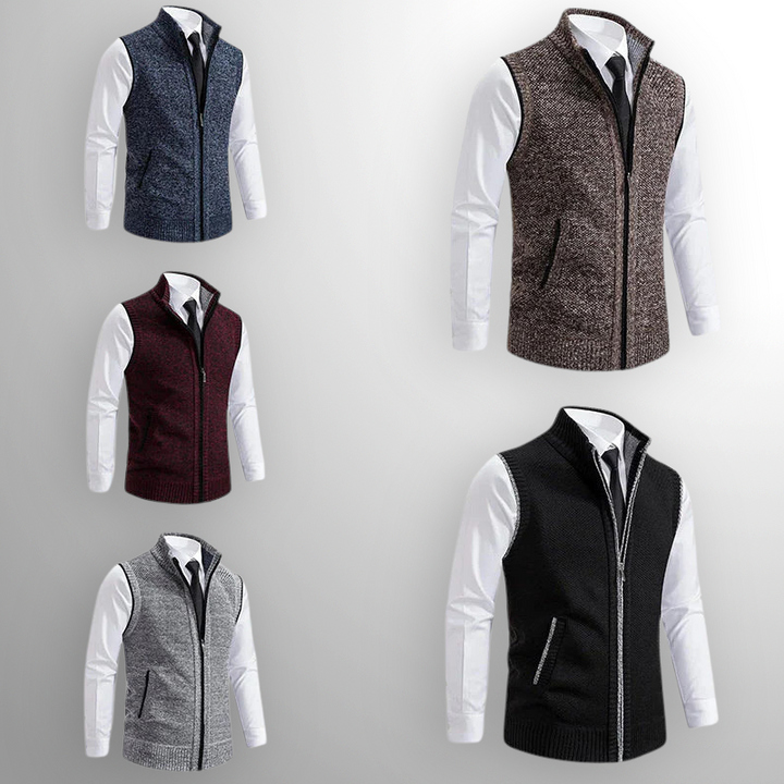 Obertan - Elegante Gilet Con Zip Integrale
