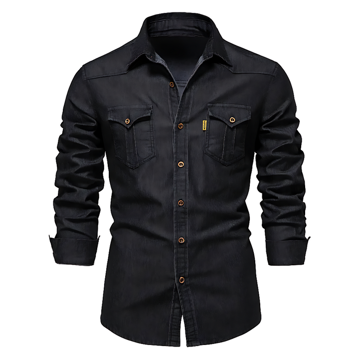 Nathanial - Camicia in Cotone Denim