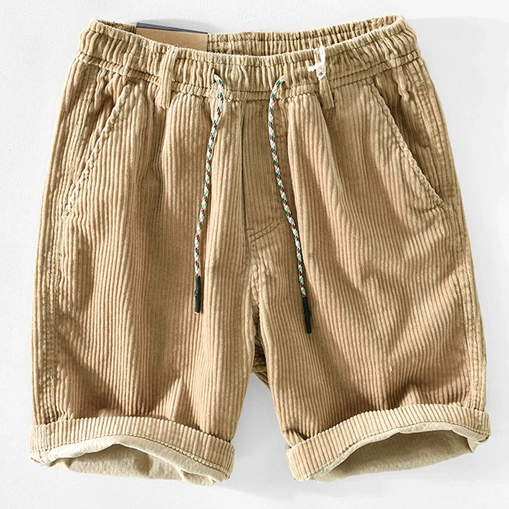 Anneliis - Pantaloncini In Velluto a Coste Con Elastico In Vita