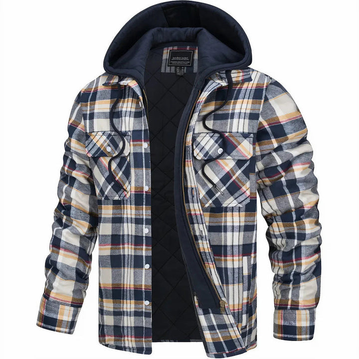 Nadav - Elegante Giacca Calda Con Cappuccio e Maniche Lunghe Con Bottoni