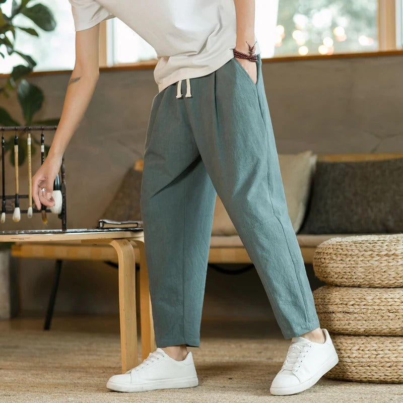 Filippo - Pantaloni Estivi In Lino