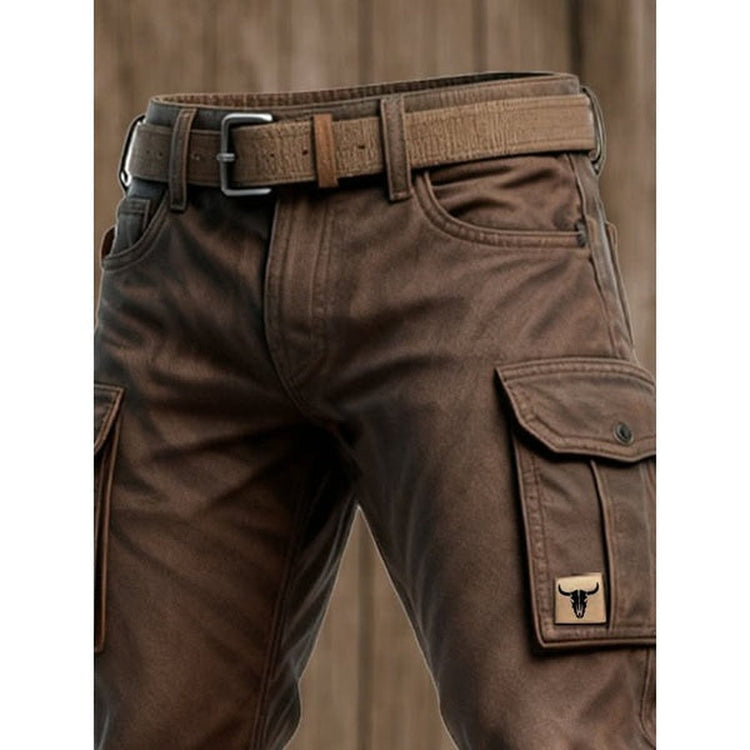Jaeff - Pantaloni Cargo Casual Dalla Vestibilità Slim