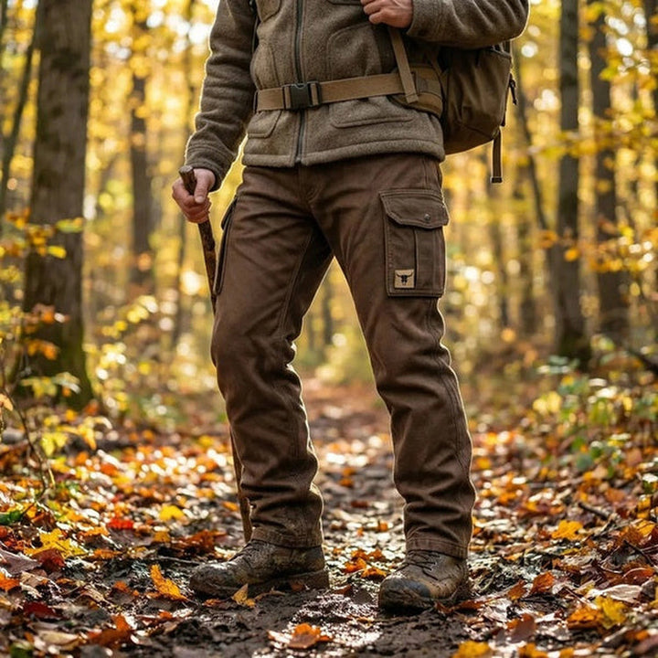 Jaeff - Pantaloni Cargo Casual Dalla Vestibilità Slim