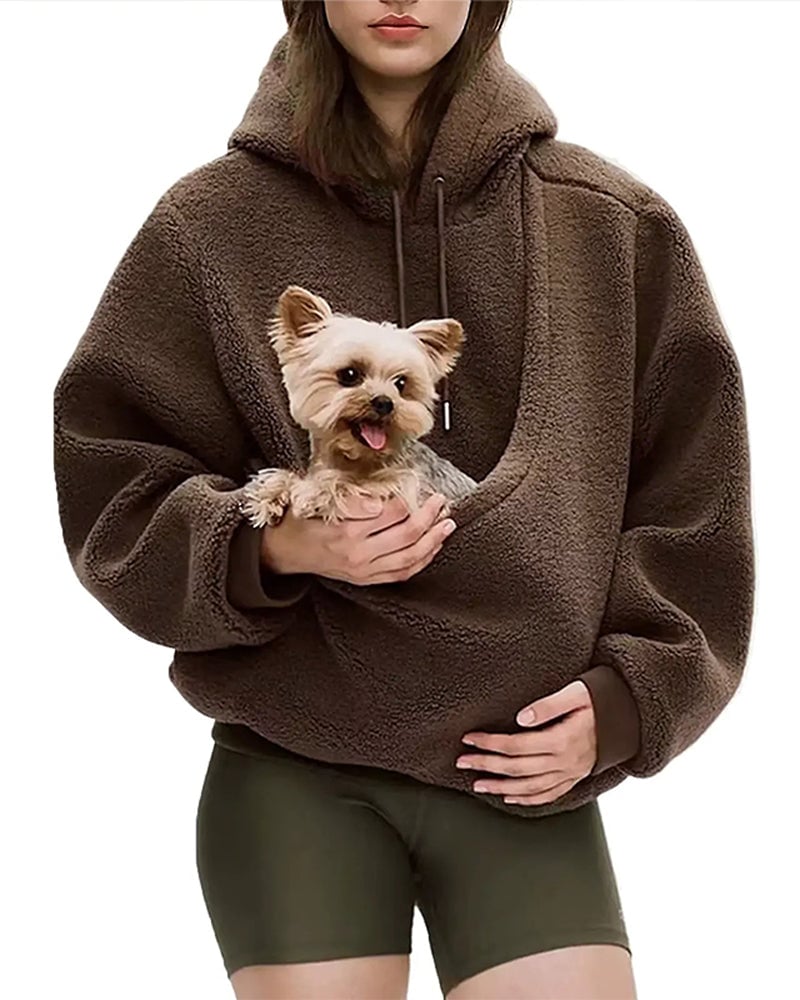 Rendall - Felpa Con Cappuccio a Maniche Lunghe E Tasca Per Animali Domestici