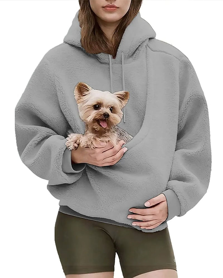 Rendall - Felpa Con Cappuccio a Maniche Lunghe E Tasca Per Animali Domestici