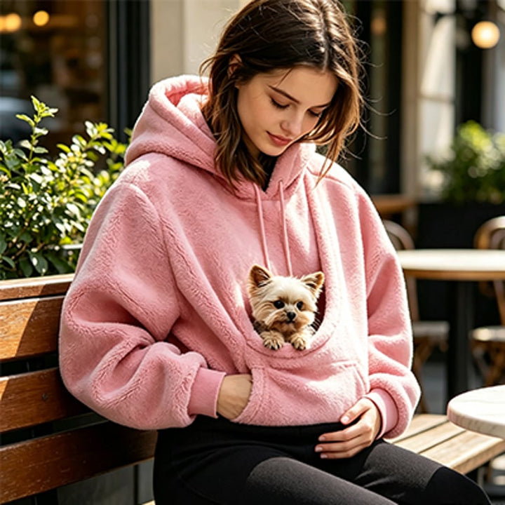 Rendall - Felpa Con Cappuccio a Maniche Lunghe E Tasca Per Animali Domestici