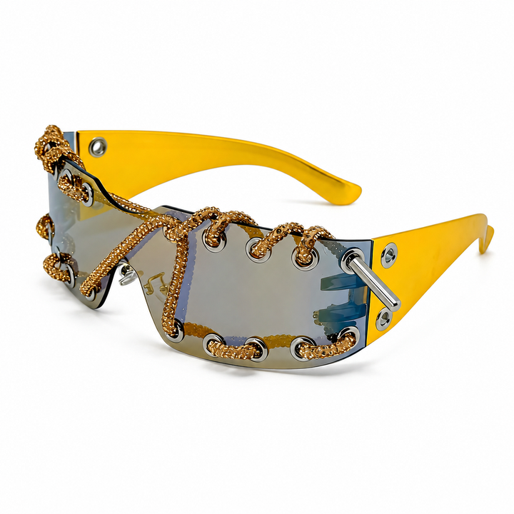 ChainShade - Occhiali Da Sole Alla Moda Con Lenti Borchiate