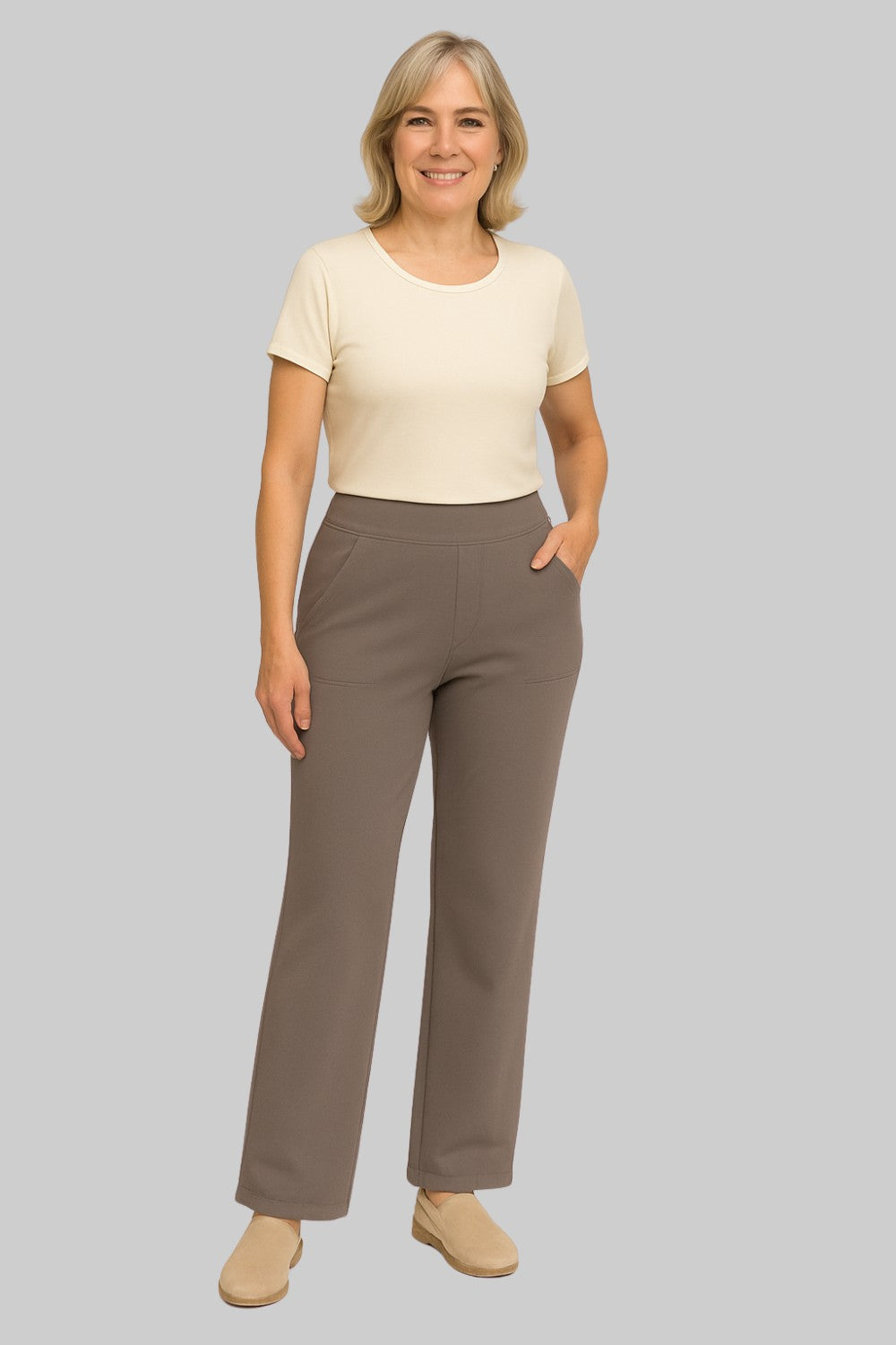 Obara - Pantaloni Comodi Ed Elasticizzati