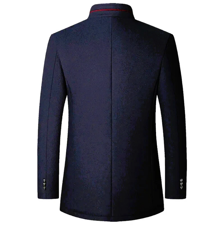 Maldini – Elegante Cappotto In Lana Con Bottoni Sul Davanti