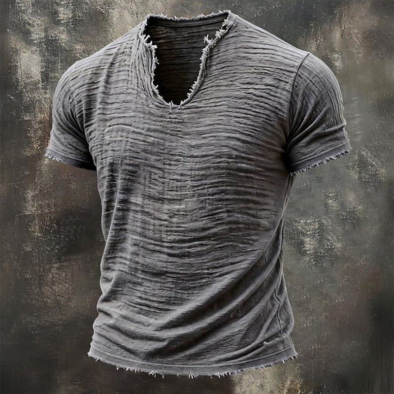 Pavel - Maglietta Vintage Con Scollo a V