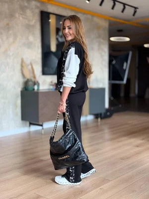 Faleena - Tuta Sportiva Con Dettagli Leopardati