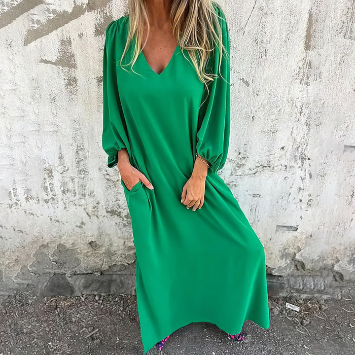 Willeke - Abito Lungo Con Tasche e Spacco