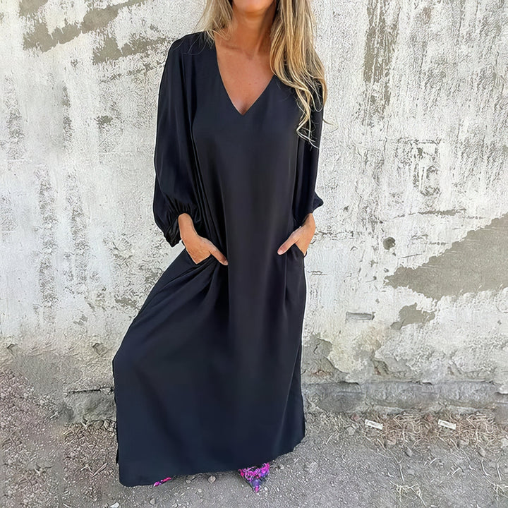 Willeke - Abito Lungo Con Tasche e Spacco
