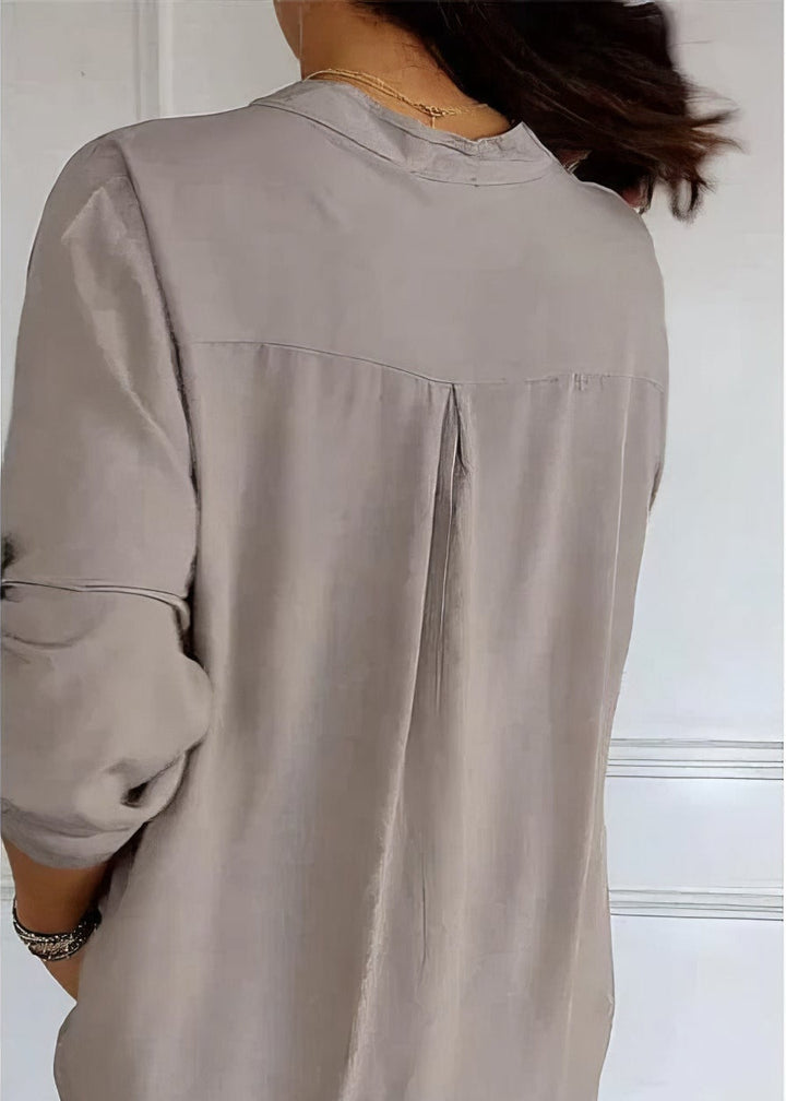 Franzina - Camicia Casual con Tasca Frontale Aperta e Bottoni